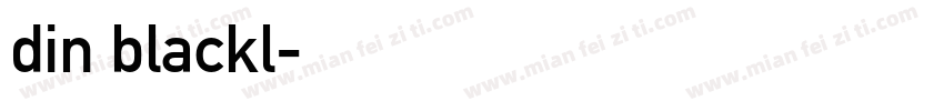 din blackl字体转换